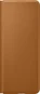 Samsung Leather Flip Cover для Galaxy Z Fold 3 5G Camel