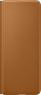 Samsung Leather Flip Cover for Galaxy Z Fold 3 5G Camel