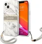 Guess Hard Cover Marble Stripe with Strap для Apple iPhone 13 Mini Gray