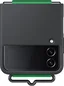 Samsung Silicone Cover with Strap для Galaxy Z Flip 4 Black