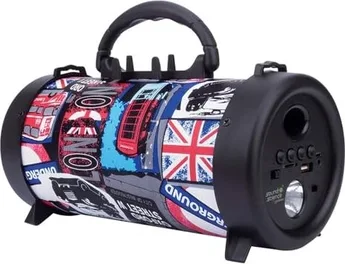 Manhattan Sound Science Bluetooth speaker with carrying handle red