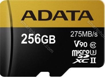 ADATA Premier ONE R275/W155 microSDXC 256GB Kit, UHS-II U3, Class 10