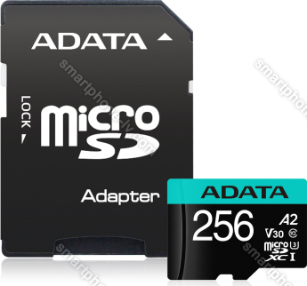 ADATA Premier Pro R100/W80 microSDXC 256GB Kit, UHS-I U3, A2, Class 10