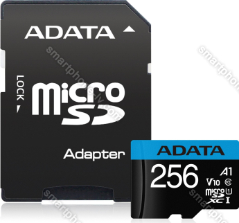 ADATA Premier R100/W25 microSDXC 256GB Kit, UHS-I U1, A1, Class 10