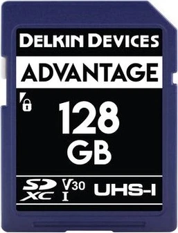 Delkin Advantage 633X R90/W90 SDXC 128GB, UHS-I U3, Class 10