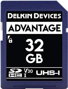 Delkin Advantage 633X R90/W90 SDHC 32GB, UHS-I U3, Class 10