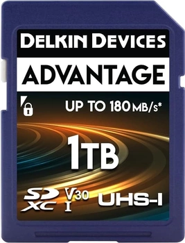 Delkin Advantage R180/W160 SDXC 1TB, UHS-I U3, Class 10