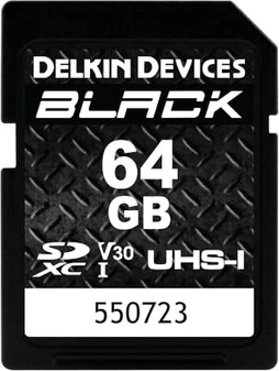 Delkin Black R90/W90 SDXC 64GB, UHS-I U3, Class 10