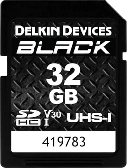 Delkin Black R90/W90 SDHC 32GB, UHS-I U3, Class 10