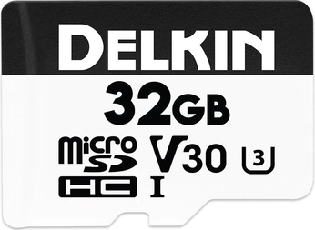 Delkin Hyperspeed R100/W80 microSDHC 32GB, UHS-I U3, Class 10