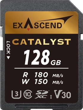 Exascend Catalyst R180/W150 SDXC 128GB, UHS-I U3, Class 10