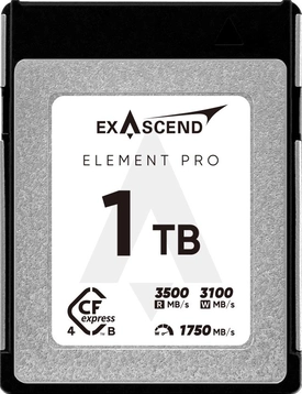 Exascend Element Pro R3500/W3100 CFexpress 4.0 Type B 1TB