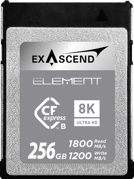 Exascend Element R1800/W1200 CFexpress 2.0 Type B 256GB
