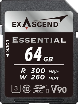Exascend Essential R300/W280 SDXC 64GB, UHS-II U3, Class 10