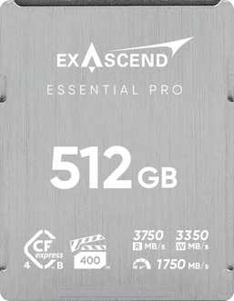 Exascend Essential Pro R3750/W3350 CFexpress 4.0 Type B 512GB