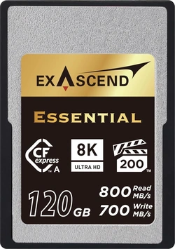 Exascend Essential R800/W700 CFexpress 2.0 Type A 120GB