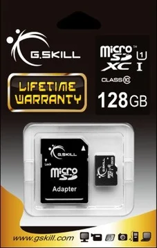 G.Skill microSDXC 128GB Kit, UHS-I, Class 10
