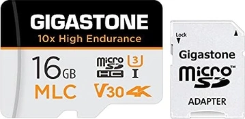 Gigastone 10x High Endurance R95/W30 microSDHC 16GB Kit, UHS-I U3, Class 10
