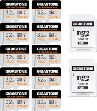 Gigastone 10x High Endurance R95/W60 microSDHC 32GB Kit, UHS-I U3, Class 10, 10er-Pack