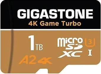 Gigastone 4k Game Turbo R160/W130 microSDXC 1TB Kit, UHS-I U3, A2, Class 10