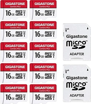 Gigastone Camera Plus R85/W15 microSDHC 16GB Kit, UHS-I U1, Class 10, 10er-Pack