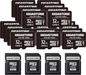 Gigastone Full HD Video R90/W20 microSDHC 32GB Kit, UHS-I U1, Class 10, 20er-Pack