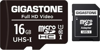 Gigastone Full HD Video R85/W15 microSDHC 16GB Kit, UHS-I U1, Class 10