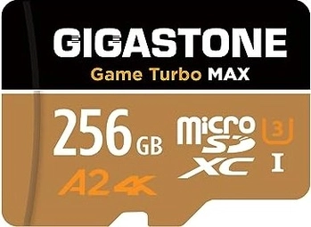 Gigastone Game Turbo MAX R160/W130 microSDXC 256GB Kit, UHS-I U3, A2, Class 10