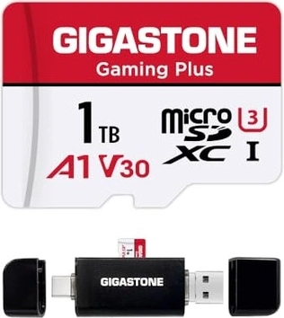 Gigastone Gaming Plus R100/W60 microSDXC 1TB Kit, UHS-I U3, A1, Class 10