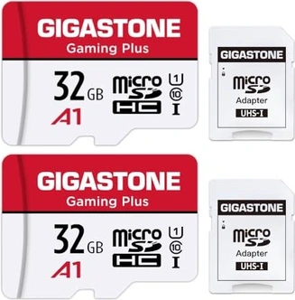 Gigastone Gaming Plus R90/W20 microSDHC 32GB Kit, UHS-I U1, A1, Class 10, 2er-Pack