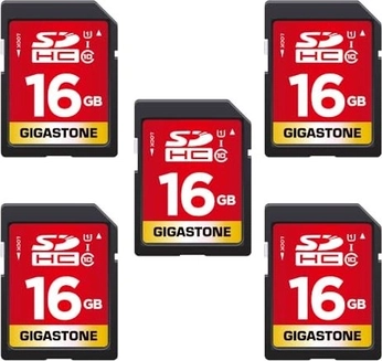 Gigastone R80 SDHC 16GB, UHS-I U1, Class 10, 5er-Pack