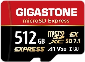 Gigastone R880/W650 microSDXC Express 512GB Kit, UHS-I U3, A1, Class 10, SD Express EX I