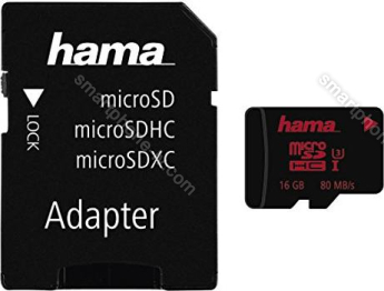 Hama R80/W30 microSDHC 16GB Kit, UHS-I U3