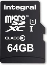 Integral Smartphone and Tablet R90 microSDXC 64GB Kit, UHS-I U1, Class 10