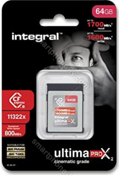 Integral ultima PRO X2 Cinematic R1700/W1600 CFexpress Type B 64GB
