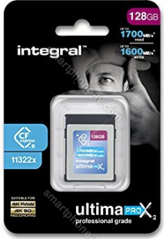 Integral ultima PRO X2 R1700/W1600 CFexpress Type B 128GB