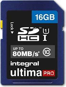 Integral ultima PRO R80 SDHC 16GB, UHS-I U1, Class 10