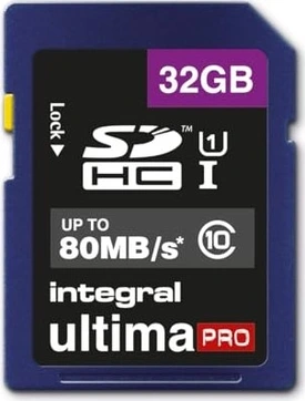 Integral ultima PRO R80 SDHC 32GB, UHS-I U1, Class 10