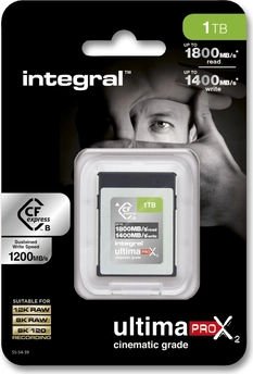 Integral ultima PRO X2 Cinematic Silver R1800/W1400 CFexpress 2.0 Type B 1TB