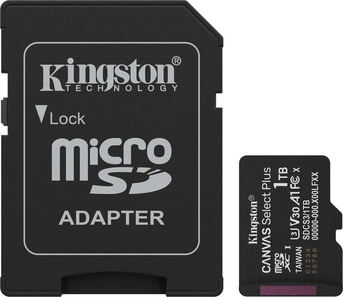 Kingston Canvas Select Plus Gen3 R150 microSDXC 1TB Kit, UHS-I U3, A1, Class 10