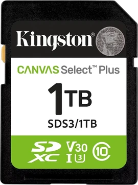 Kingston Canvas Select Plus Gen3 R150 SDXC 1TB, UHS-I U3, A1, Class 10