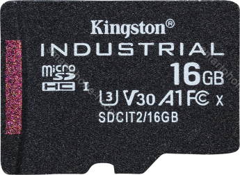 Kingston Industrial Temperature Gen2 R100 microSDHC 16GB, UHS-I U3, A1, Class 10