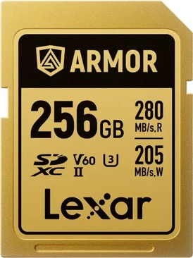 Lexar Armor Gold R280/W205 SDXC 256GB, UHS-II U3, Class 10