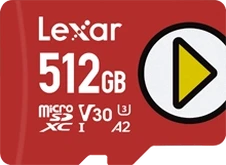 Lexar PLAY R150 microSDXC 512GB, UHS-I U3, A2, Class 10