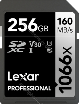 Lexar Professional 1066x Silver Series R160/W120 SDXC 256GB, UHS-I U3, Class 10