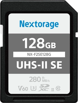 Nextorage NX-F2SE R280/W100 SDXC 128GB, UHS-II U3, Class 10