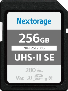 Nextorage NX-F2SE R280/W170 SDXC 256GB, UHS-II U3, Class 10
