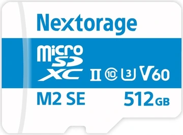 Nextorage NX-M2SE R280/W190 microSDXC 512GB, UHS-II U3, Class 10