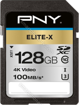PNY Elite-X R100 SDXC 128GB, UHS-I U3, Class 10