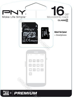 PNY Premium R16 microSDHC 16GB Kit, Class 4